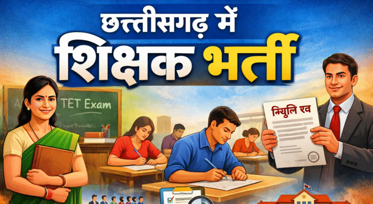 छत्तीसगढ़ में शिक्षक भर्ती : वर्तमान स्थिति, प्रक्रिया, चुनौतियाँ और भविष्य की दिशा